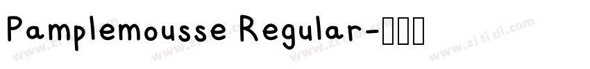 Pamplemousse Regular字体转换